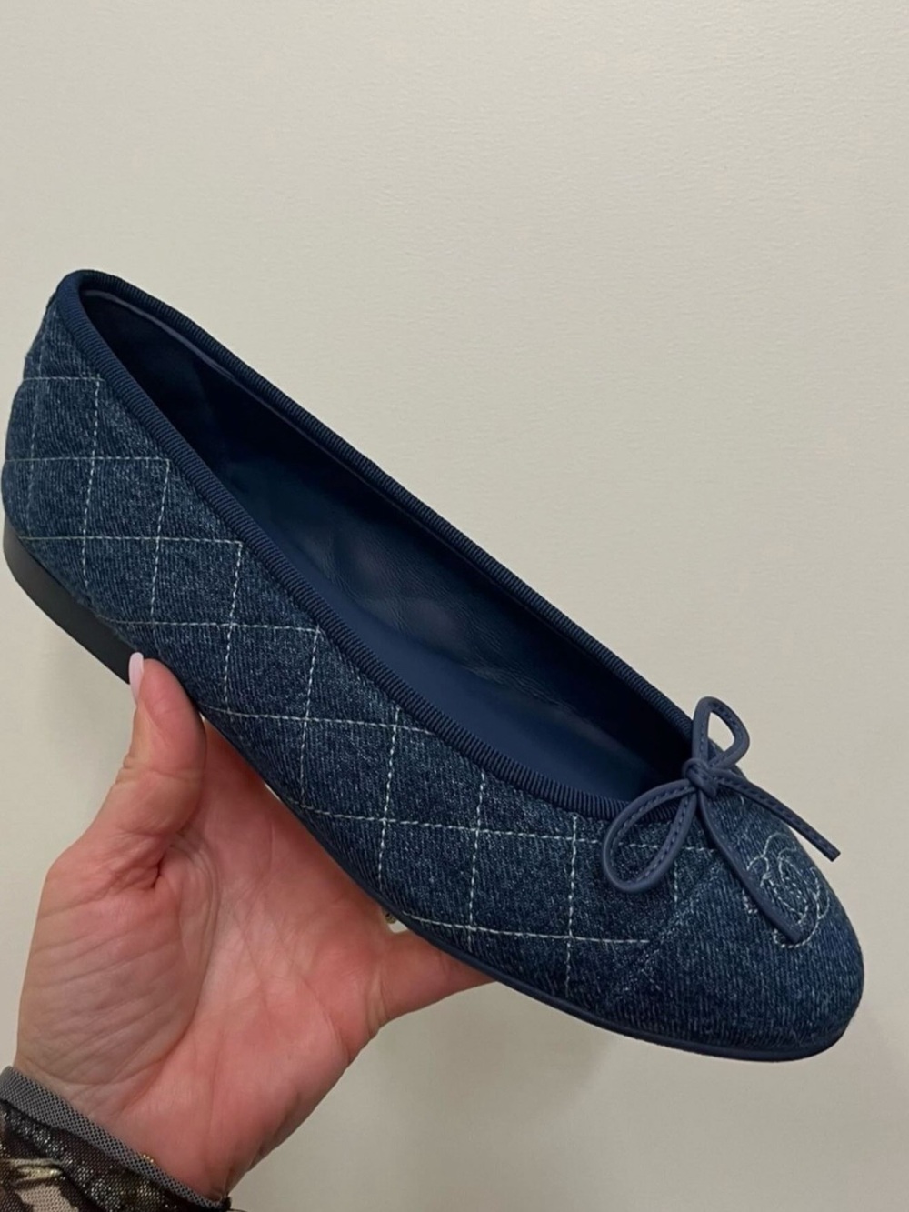 Chanel Denim Ballerinas 37